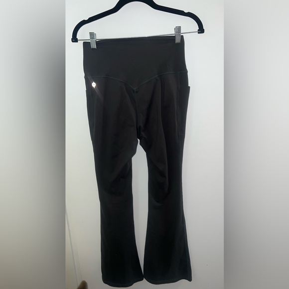 POPFLEX Dark Green Flare Pants - Picture 3 of 5